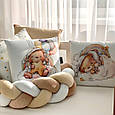 Комплект постільної дитячої білизни для ліжечка Ведмедики Гаммі бежевий топ, фото 8