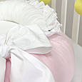 Кокон гніздечко для дитини, розмір 90х65 см, поплін, Універсальний рожевий топ, фото 5