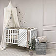 Комплект постільної дитячої білизни для ліжечка Baby Mix Сіро-бежеві серця топ, фото 5