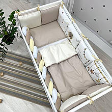 Комплект постільної дитячої білизни для ліжечка Art Design Ведмедик топ