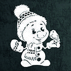 Декоративне настінне Панно «Сніговик», Декор на стену, фото 8