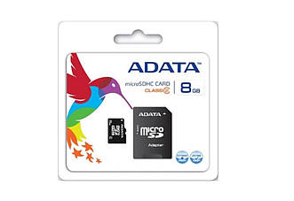 MicroSDHC A-DATA 8Gb class 4 (adapter SD)