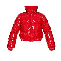 Куртка жіноча демісезонна червона Куртка жіноча коротка на осінь 40-42
