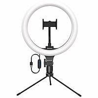 Кільцева світлодіодна LED-лампа Baseus Live Stream Holder-table Stand (10-inch Light Ring)Black