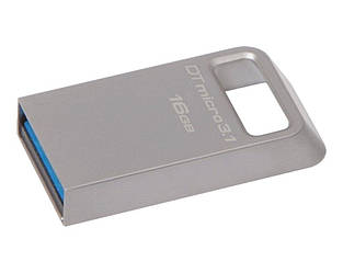 Flash Kingston USB 3.0 DTMicro USB 3.1/3.0 Type-A 16GB Metal