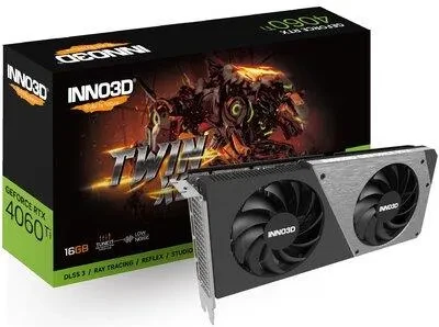 Inno3D GeForce RTX 4060 Ti Twin X2 16GB DLSS 3 (N406T2-16D6-178055N)