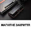 Чохол для HTC U23 Pro 5G книжка з підставкою візитницею ШКІРЯНИЙ протиударний магнітний "LUXON" Бордовий, фото 8