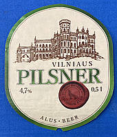 Пивна етикетка — Vilniaus Pilsner — Latvia