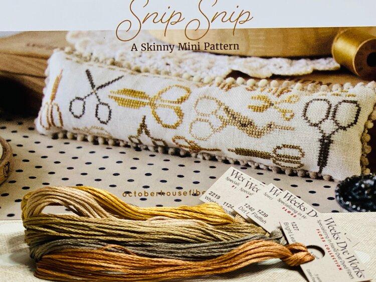 Схема для вишивки Snip Snip від October House Fiber Arts, фото 1