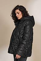 Укороченная куртка для беременных из плащевки с легким блеском и утеплителем, размер S, M, L, XL
