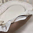 Кокон гніздо для новонароджених для сну, сатин, Royal шоколад топ, фото 5