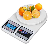 Кухонные электронные весы Vitek SF-400, настольные весы для кухни с дисплеем 10 кг KZL