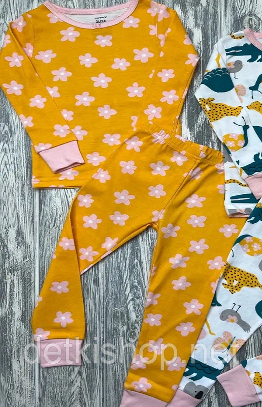 Дитяча трикотажна піжама Картерс для дівчинки, фото 1