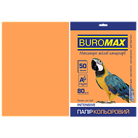 Папір кольоровий А4, 80г/м2, INTENSIV, помаранчевий, 50л.