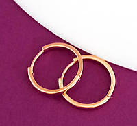 Серьги кольца 1,6 см Xuping медицинское золото, позолота 18к