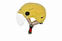 Шлем каска "DAVID" (#D316, желтый, регулятор размера M/L/XL, АБС-пластик)