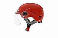 Шлем каска "DAVID" (#D316, красный, регулятор размера M/L/XL, АБС-пластик)