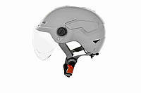 Шлем каска "DAVID" (#D316, серый, регулятор размера S/M, АБС-пластик)