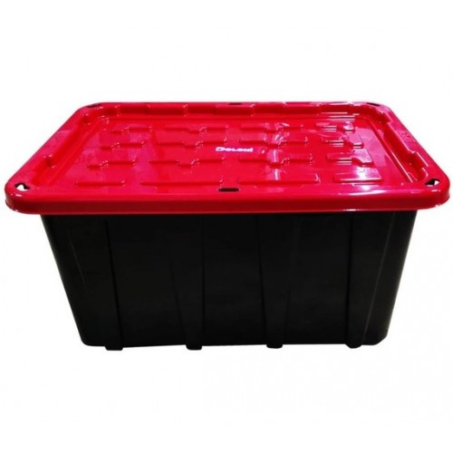 Контейнер для зберігання іграшок 01562 р.74-51-37см Чорний з червоною кришкою