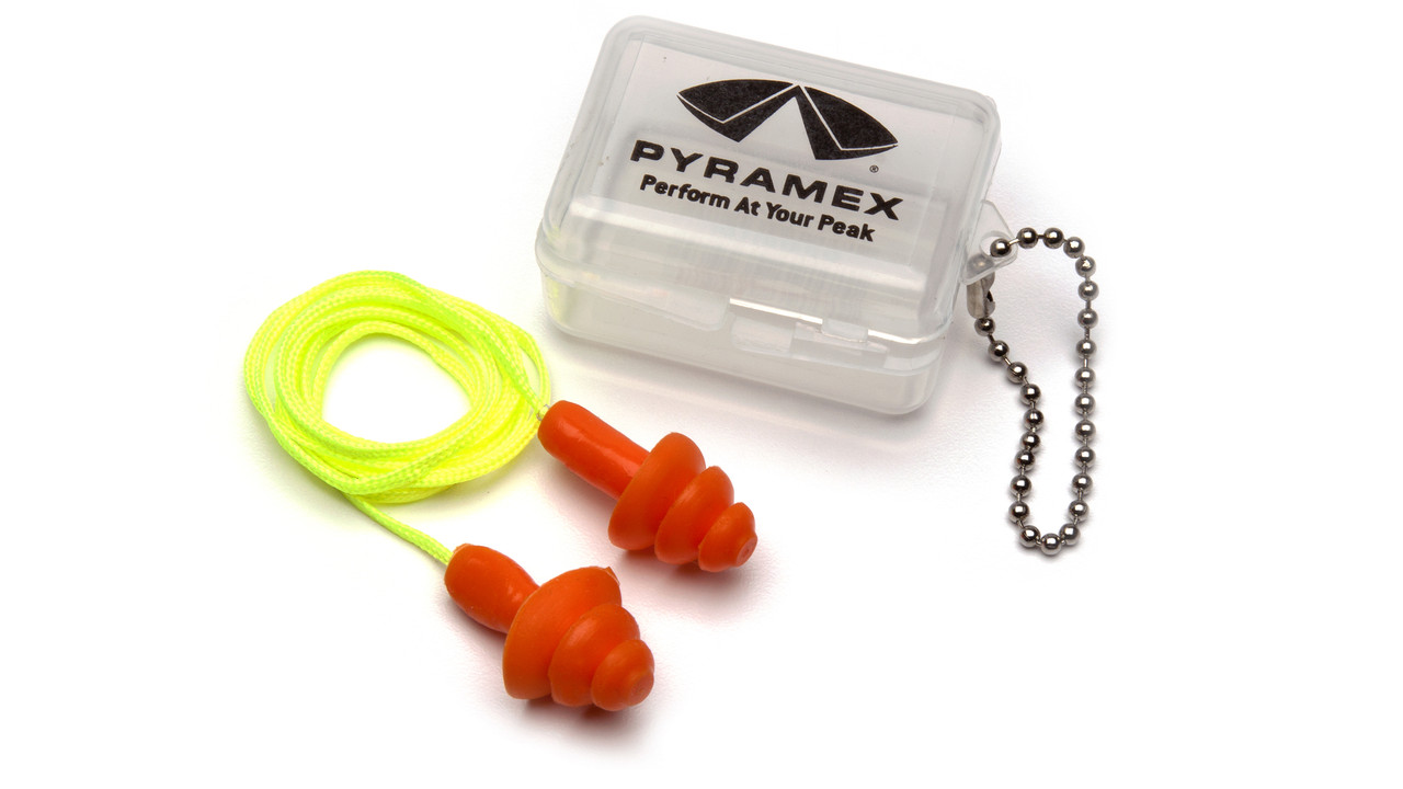 Бервуха багаторазова зі шнурком у кейсі Pyramex RP3001PC (захист слуху SNR 30 дБ), фото 1