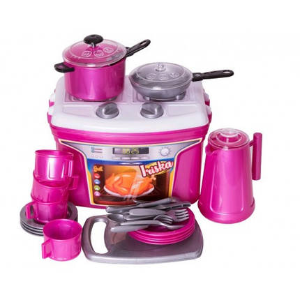 Посуд ОРІОН іграшковий Кухня Iriska 14 предметів 260х180х200 мм (Оріон) арт 823, фото 1