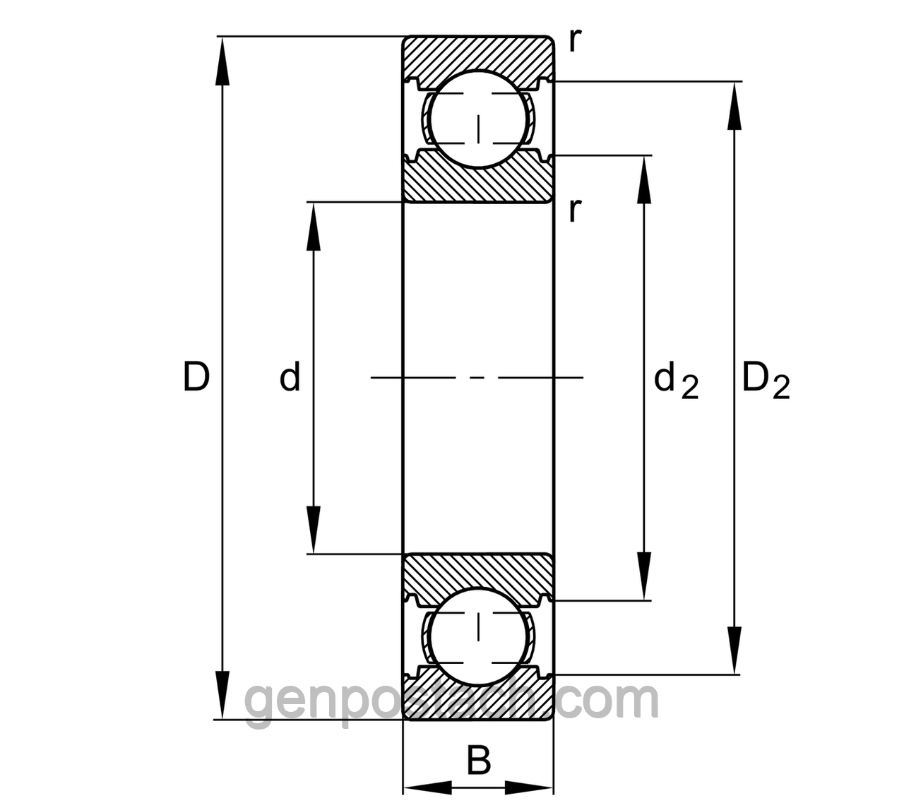 Підшипник 209 (6209) GPL/УКРАЇНА