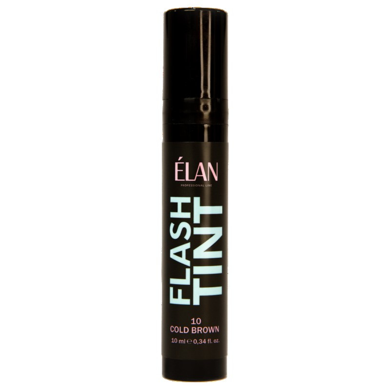 Elan Оклюзивна система фарбування брів та вій Flash Tint 10 Cold Brown, 10 мл