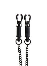 Затискачі на соски Heavy Duty Adjustable Clamps чорні 52 см TABOOM, фото 6
