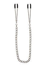 Затискачі на соски з ланцюжком Taboom Tweezers With Chain, сріблясті, фото 5