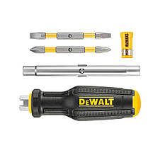 Викрутка — набір FULL FIT 6 Way з двома змінними бітами DeWALT DWHT66569-0, фото 4