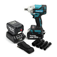 Акумуляторний гайковерт Makita 36V 5AH професійний гайковерт у кейсі Макіта з набором інструментів