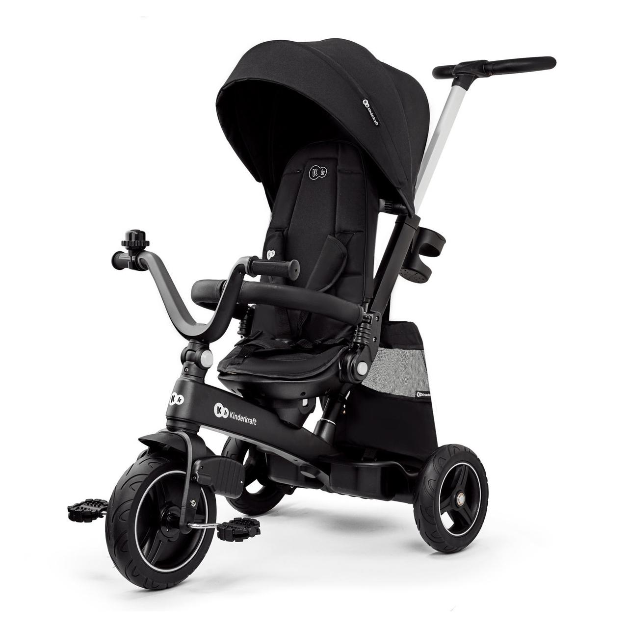 Велосипед триколісний KiderKraft EASYTWIST Black, фото 1
