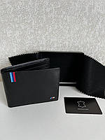 Кожаный кошелек BMW M Wallet, Black Leather