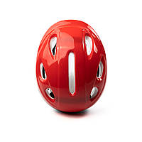Красный велосипедный шлем. Детский защитный шлем для катания Profi MS 0013-1, 26х20х12 см защита для катания