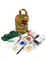 Аптечка медична першої допомоги укомплектована, сумка аптечка тактична рятувальна для ЗСУ