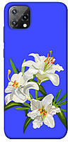 Чехол с принтом на Blackview A55 three lilies