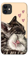 Чехол с принтом на Айфон 11 cats love / Чехол с принтом на iPhone 11