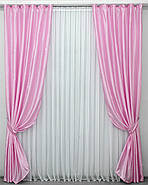 Однотонна тканина атлас, висота в рулоні 2.7м. Колір рожевий. Код 741ш, фото 2