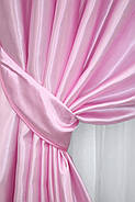 Однотонна тканина атлас, висота в рулоні 2.7м. Колір рожевий. Код 741ш, фото 4