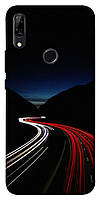 Чехол с принтом на Хуавей П Смарт з красно-белая дорога / Чехол с принтом на Huawei P Smart Z