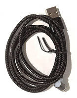 Магнітний кабель Micro Usb 360 в обмотке угловой (al-ex)
