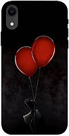 Чехол с принтом на Айфон Икс Эр красные шары / Чехол с принтом на iPhone XR