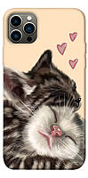 Чехол с принтом на Айфон 12 Про cats love / Чехол с принтом на iPhone 12 Pro