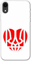 Чехол с принтом на Айфон Икс Эр герб в сердце / Чехол с принтом на iPhone XR