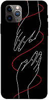 Чехол с принтом на Айфон 11 Про Макс плетение рук / Чехол с принтом на iPhone 11 Pro Max