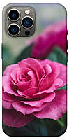 Чехол с принтом на Айфон 12 Про Макс роза в саду / Чехол с принтом на iPhone 12 Pro Max