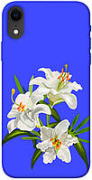 Чехол с принтом на Айфон Икс Эр three lilies / Чехол с принтом на iPhone XR