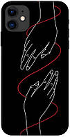 Чехол с принтом на Айфон 11 плетение рук / Чехол с принтом на iPhone 11
