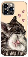Чехол с принтом на Айфон 12 Про Макс cats love / Чехол с принтом на iPhone 12 Pro Max