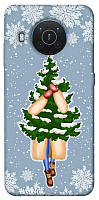 Чехол с принтом на Нокия икс 10 / Нокия икс 20 christmas tree / Чехол с принтом на Nokia X10 / Nokia X20